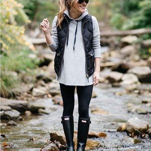 Black classic Hunter Rain boot, size 8. True to size.